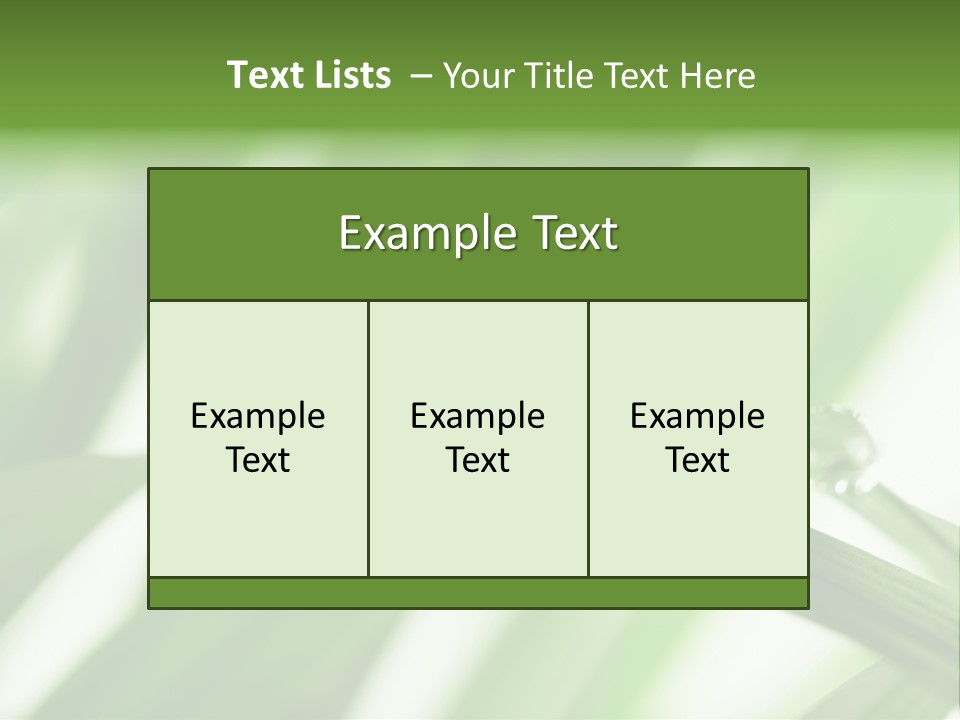Harmony Dew Drop Environment PowerPoint Template