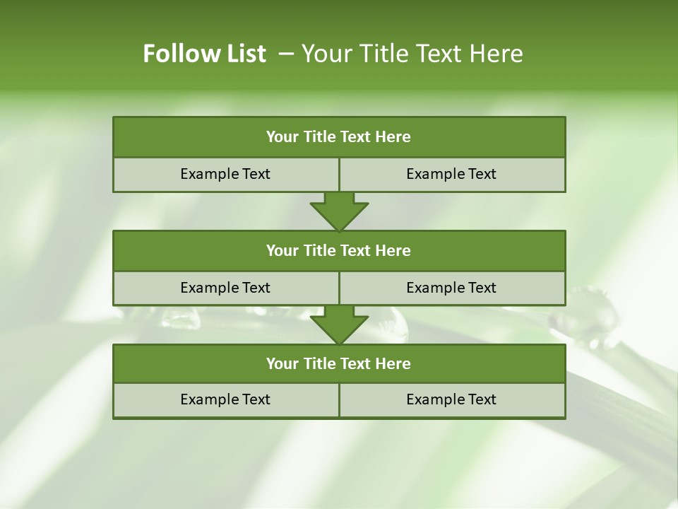 Harmony Dew Drop Environment PowerPoint Template
