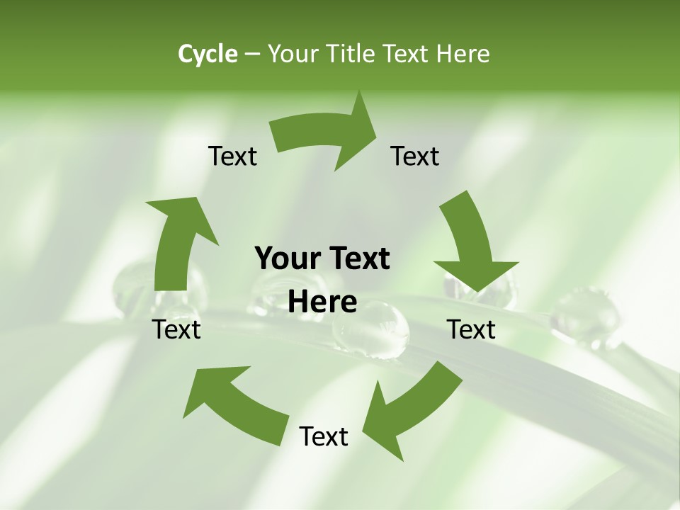 Harmony Dew Drop Environment PowerPoint Template