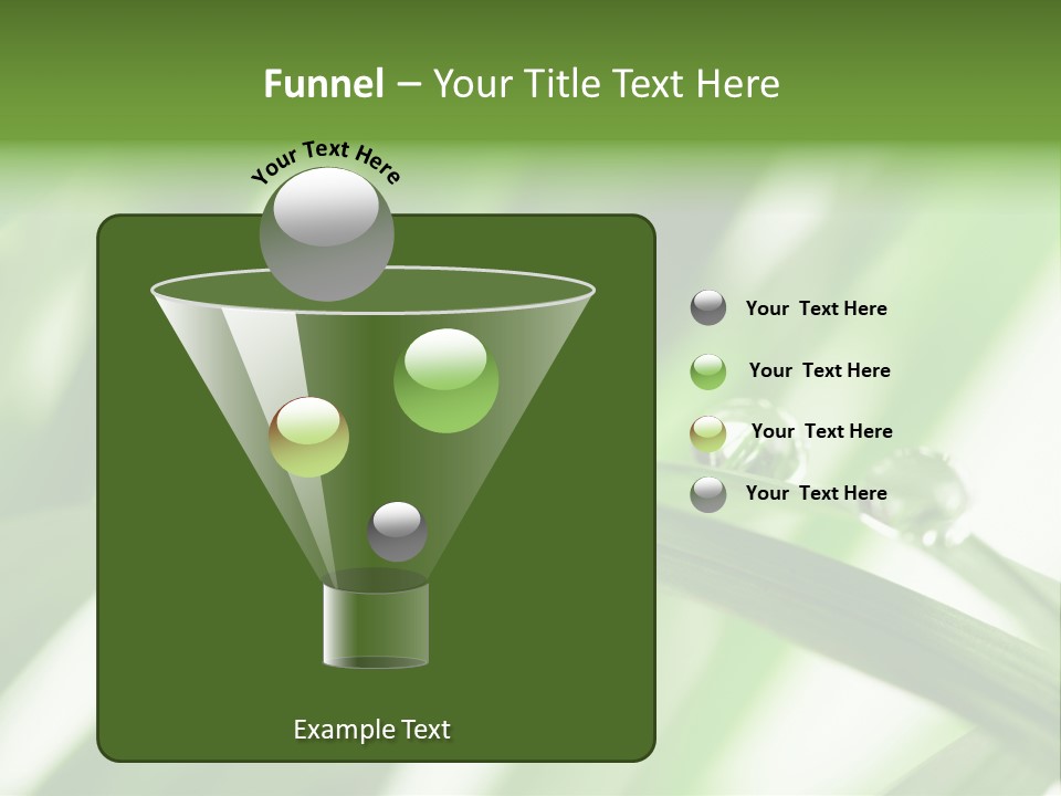 Harmony Dew Drop Environment PowerPoint Template