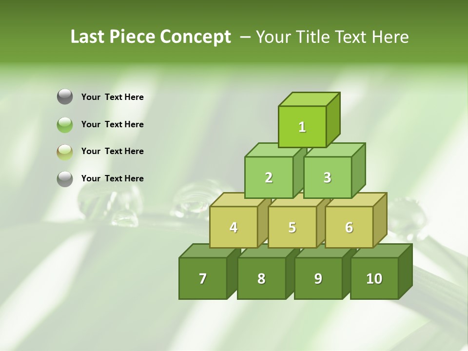 Harmony Dew Drop Environment PowerPoint Template