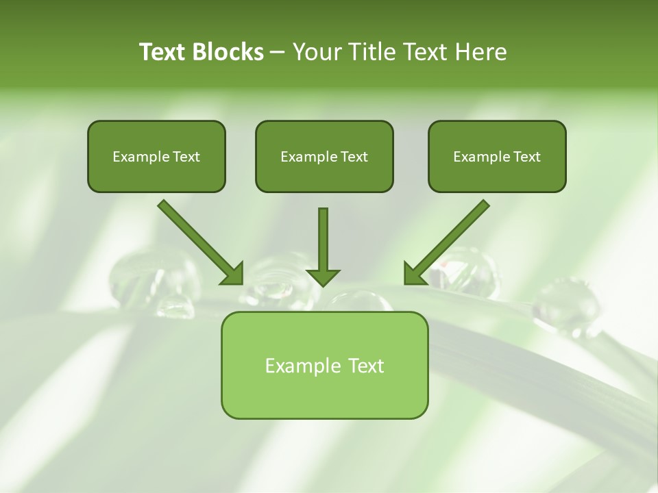 Harmony Dew Drop Environment PowerPoint Template