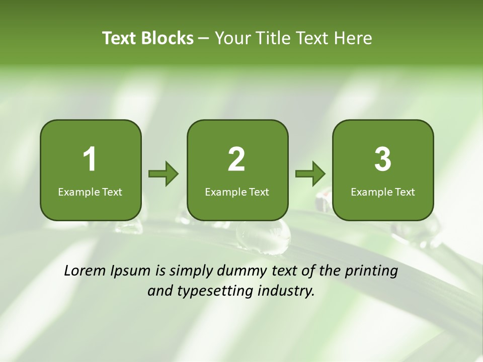 Harmony Dew Drop Environment PowerPoint Template