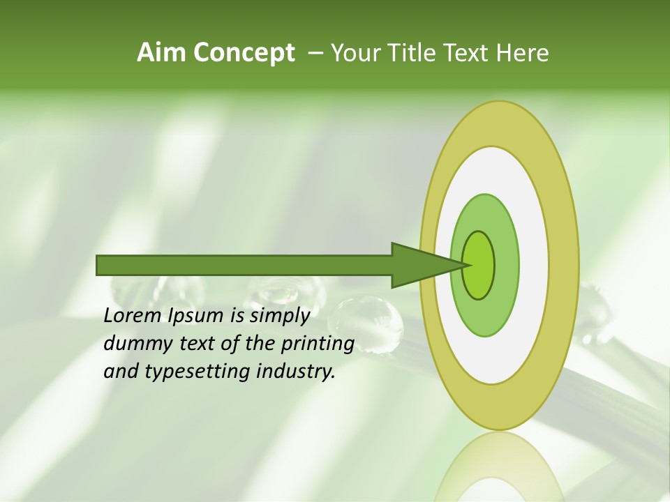 Harmony Dew Drop Environment PowerPoint Template