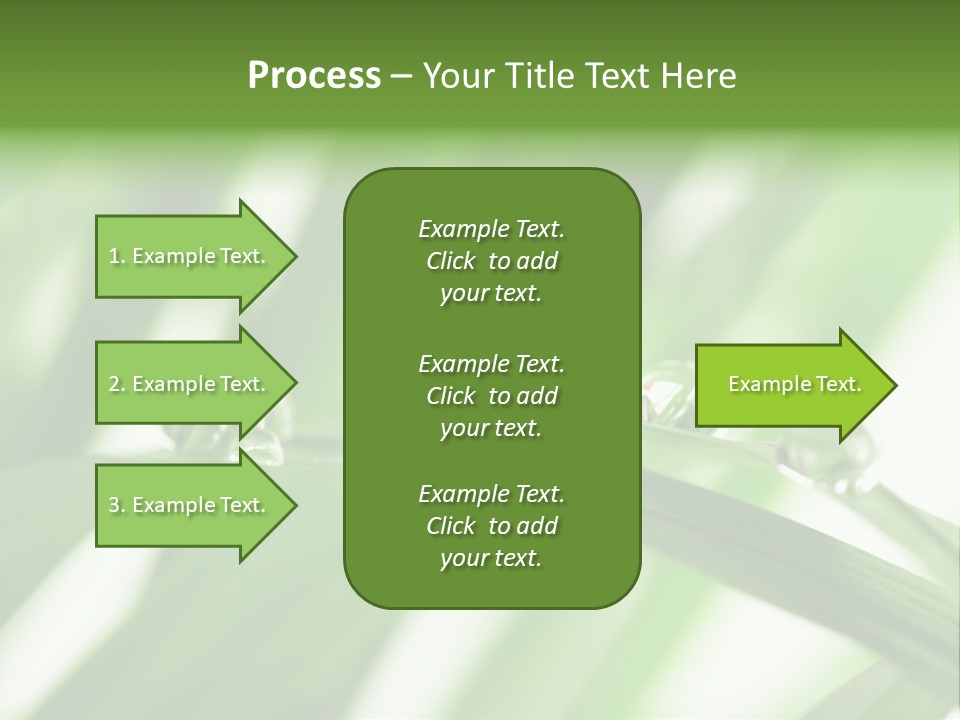 Harmony Dew Drop Environment PowerPoint Template
