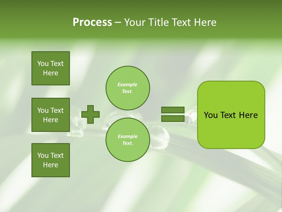 Harmony Dew Drop Environment PowerPoint Template