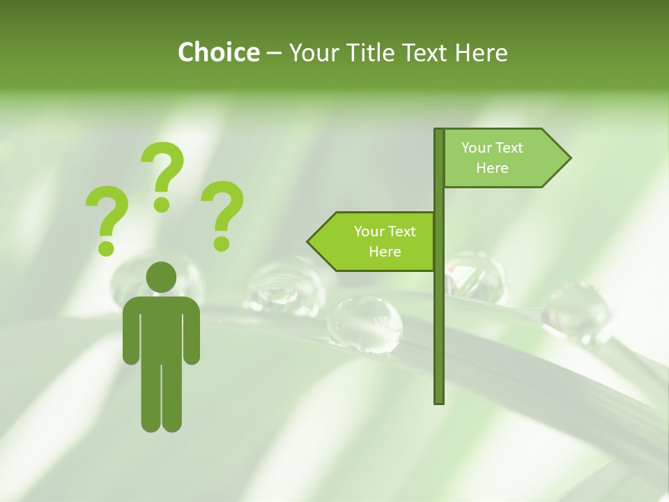 Harmony Dew Drop Environment PowerPoint Template