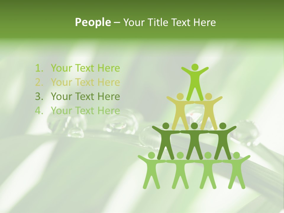 Harmony Dew Drop Environment PowerPoint Template