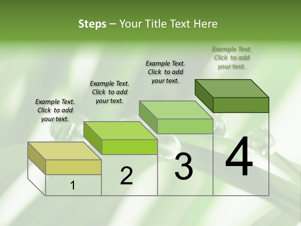 Harmony Dew Drop Environment PowerPoint Template