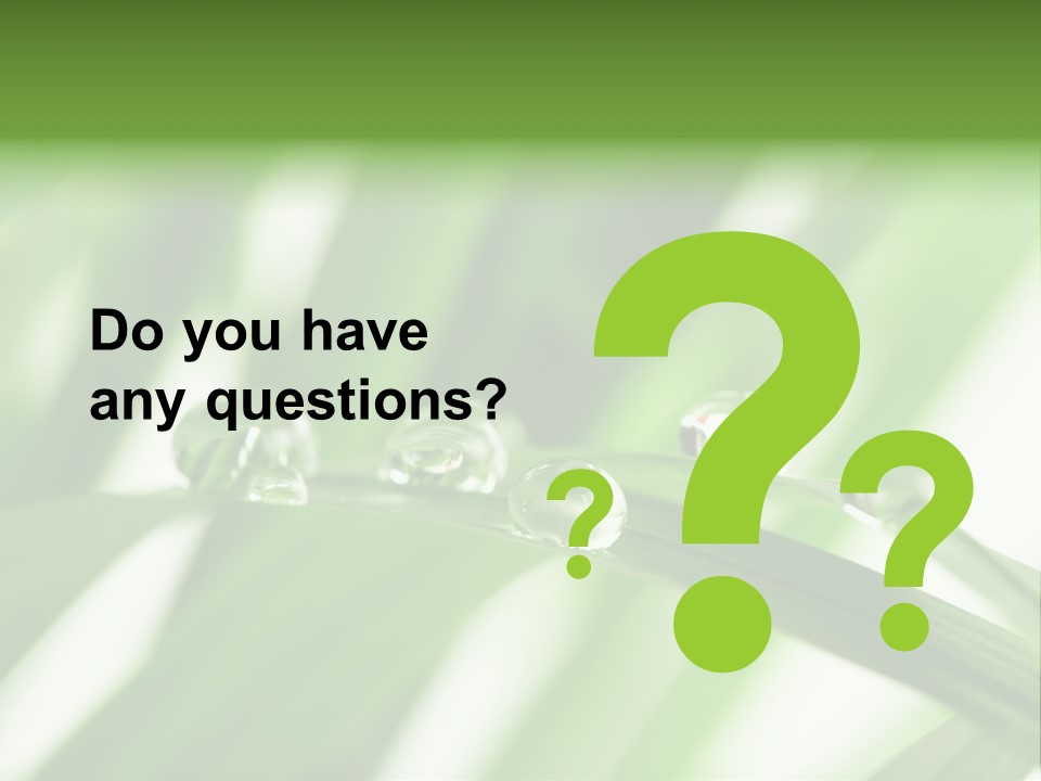 Harmony Dew Drop Environment PowerPoint Template