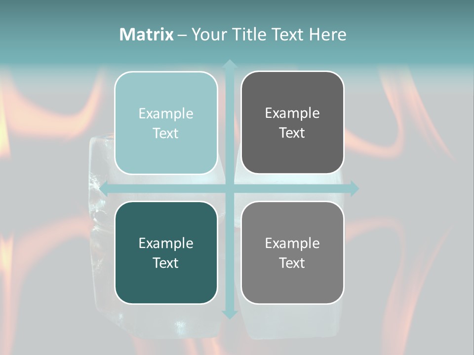 Burn Cold Flame PowerPoint Template