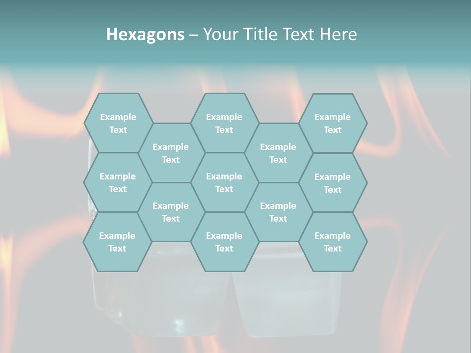 Burn Cold Flame PowerPoint Template