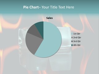 Burn Cold Flame PowerPoint Template