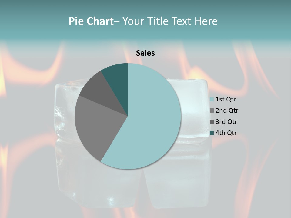 Burn Cold Flame PowerPoint Template