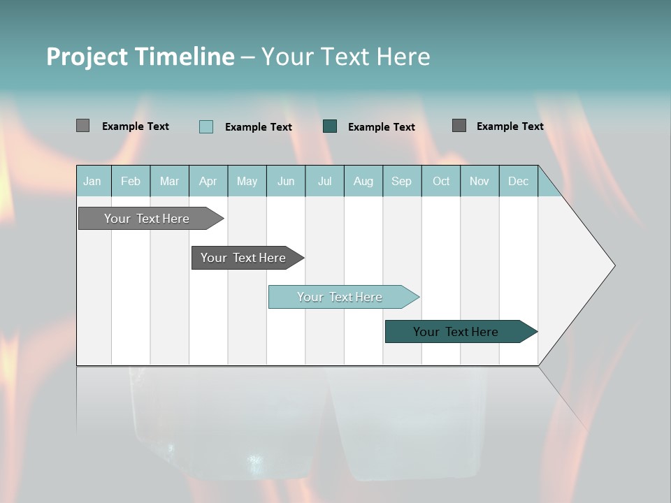 Burn Cold Flame PowerPoint Template