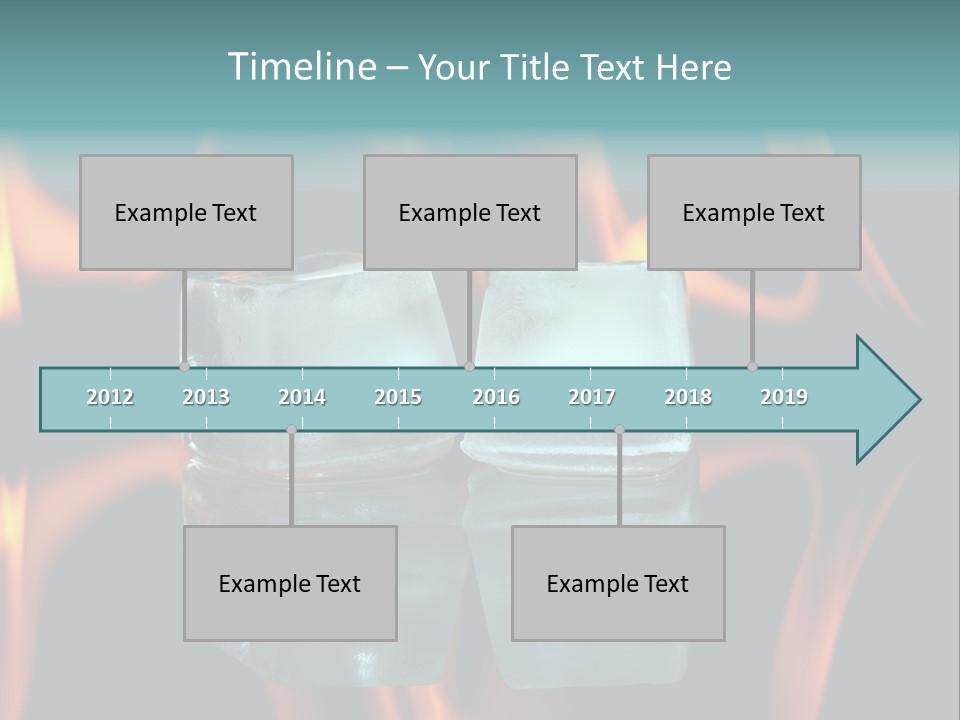 Burn Cold Flame PowerPoint Template