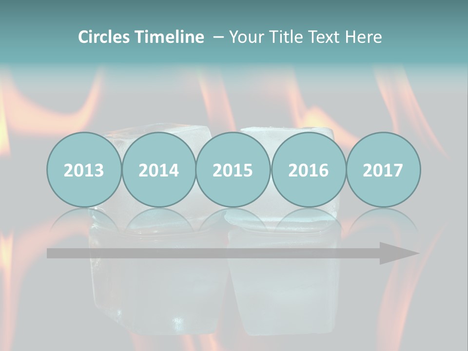 Burn Cold Flame PowerPoint Template