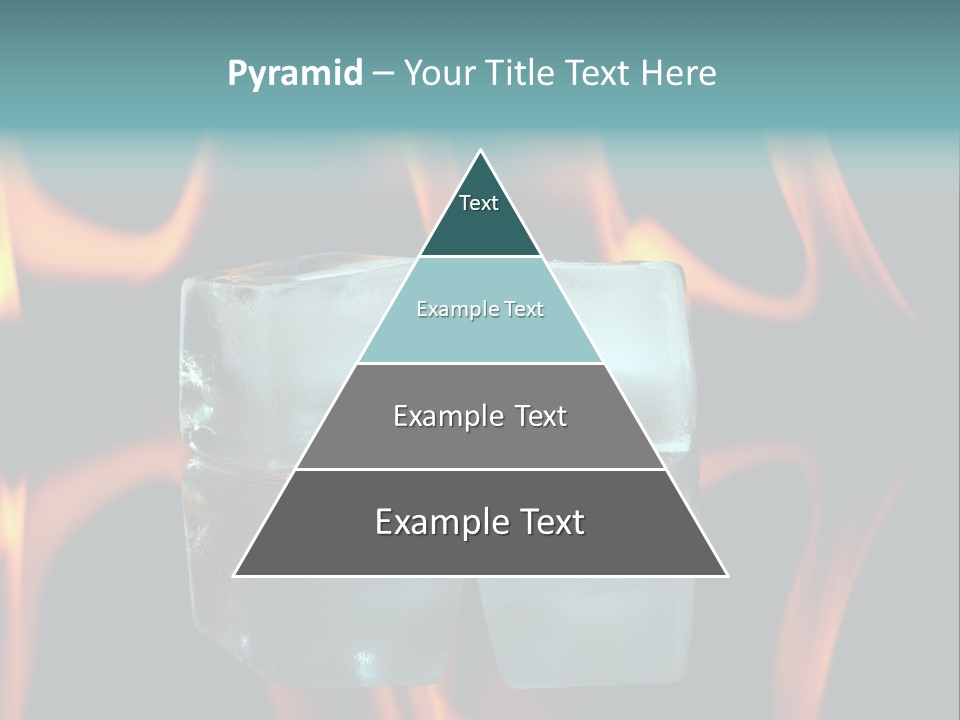 Burn Cold Flame PowerPoint Template
