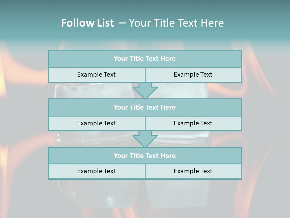 Burn Cold Flame PowerPoint Template