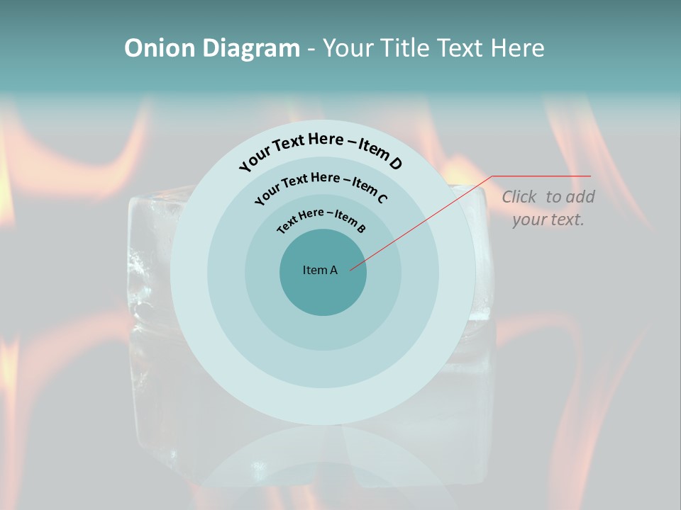 Burn Cold Flame PowerPoint Template