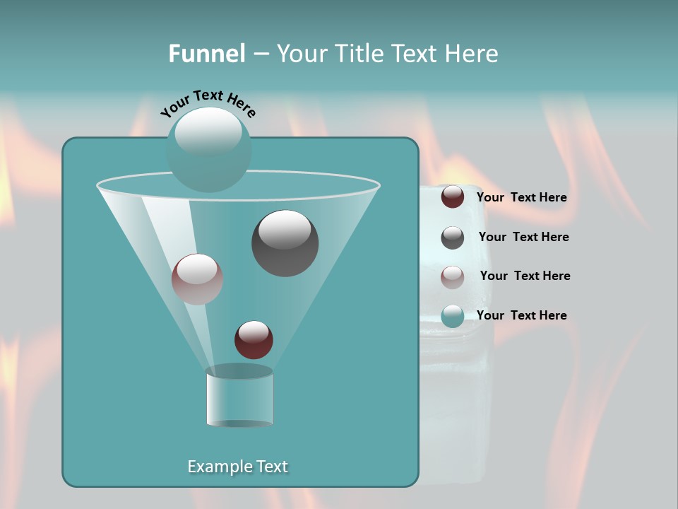 Burn Cold Flame PowerPoint Template