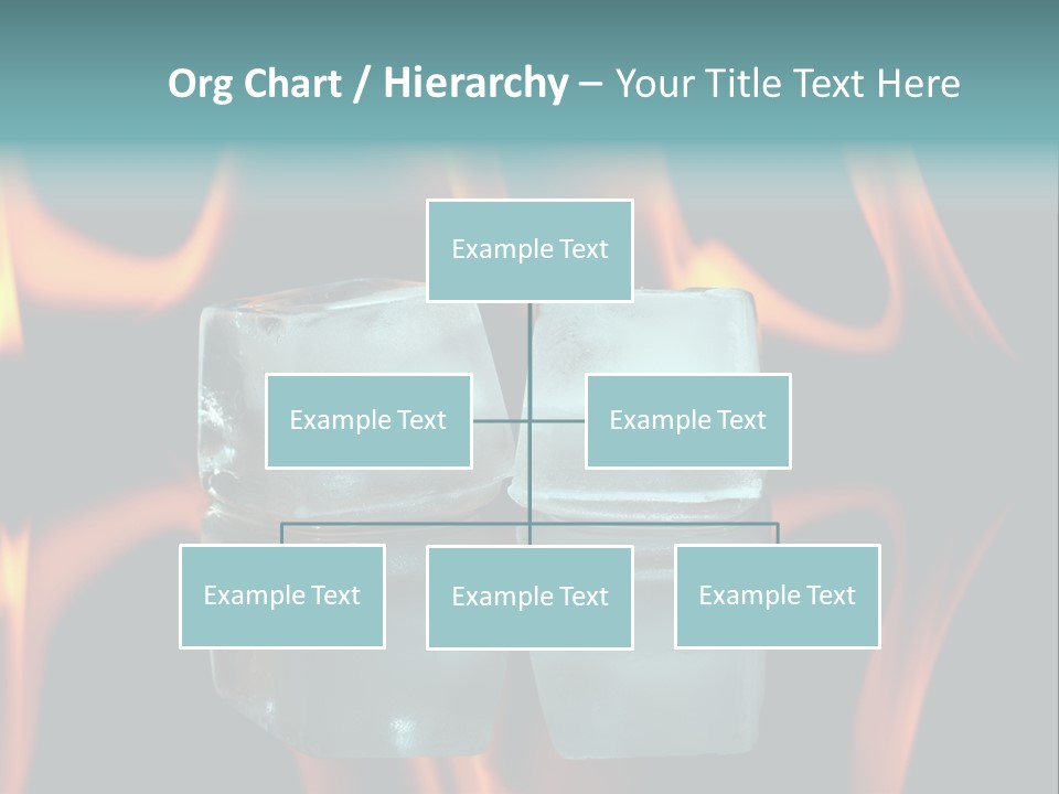 Burn Cold Flame PowerPoint Template