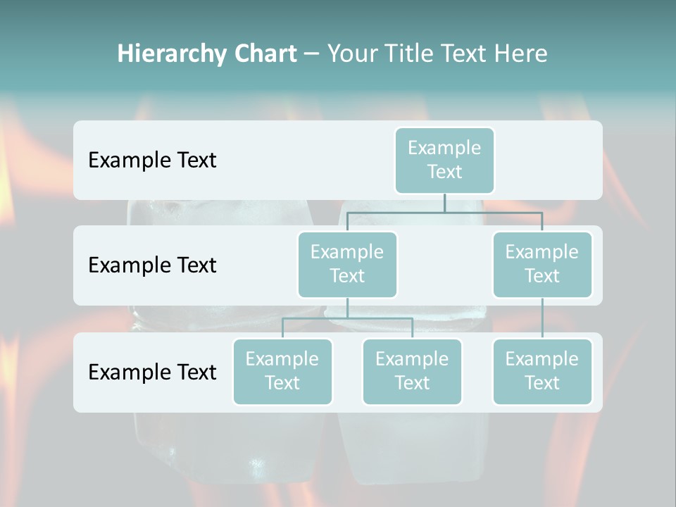 Burn Cold Flame PowerPoint Template