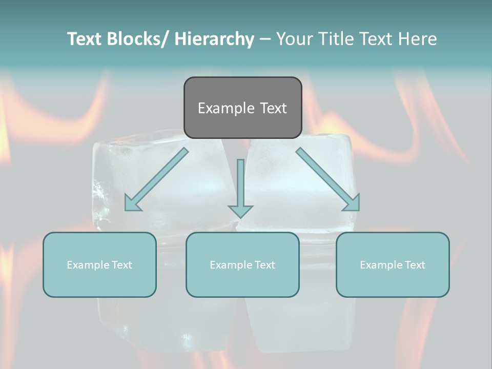 Burn Cold Flame PowerPoint Template