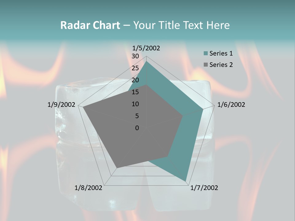 Burn Cold Flame PowerPoint Template