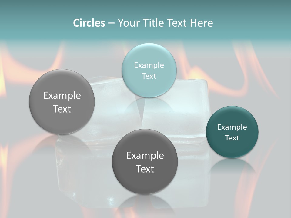 Burn Cold Flame PowerPoint Template