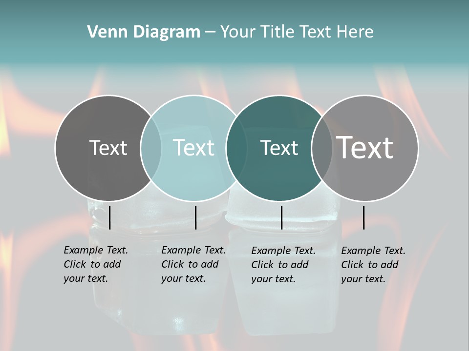 Burn Cold Flame PowerPoint Template