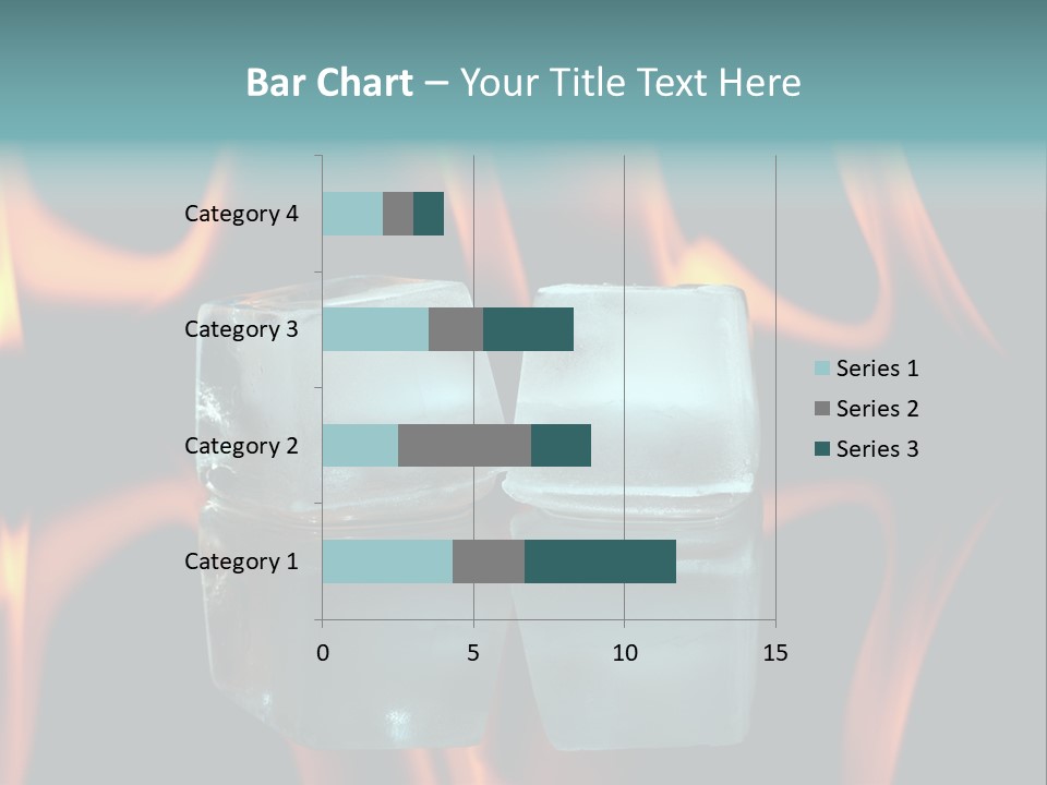 Burn Cold Flame PowerPoint Template