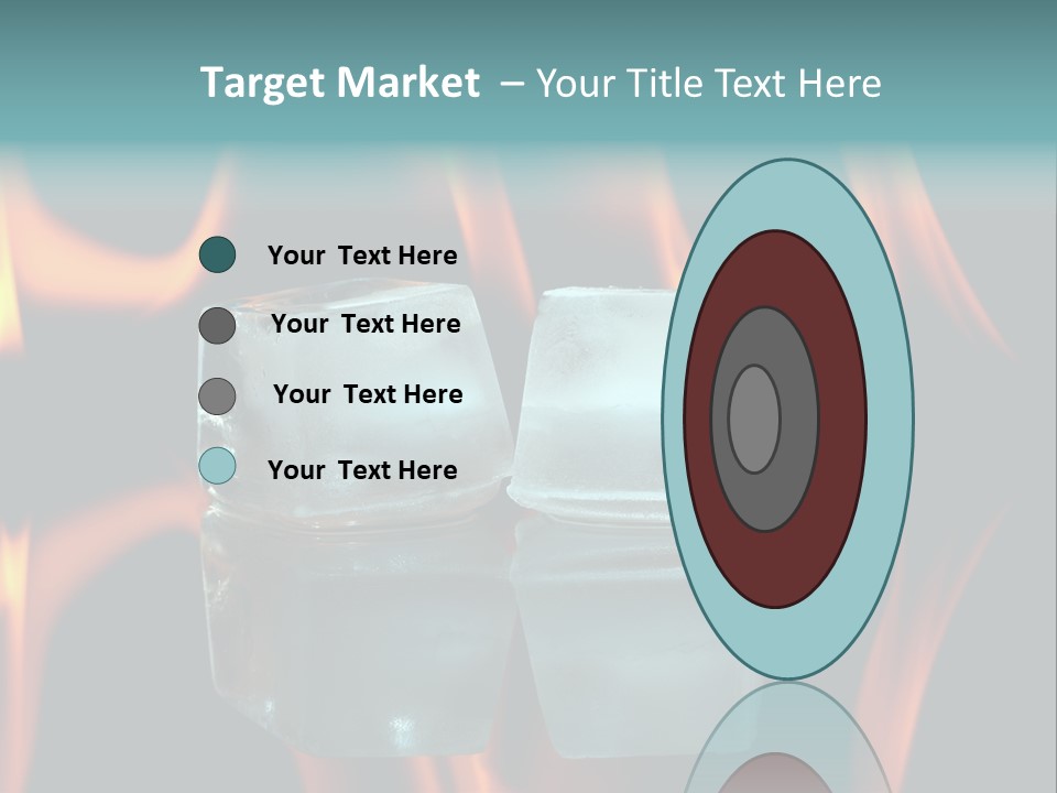 Burn Cold Flame PowerPoint Template