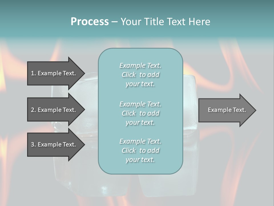 Burn Cold Flame PowerPoint Template