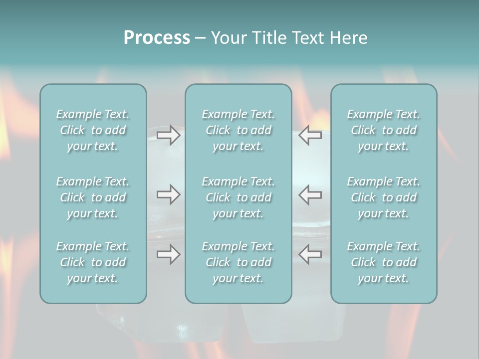 Burn Cold Flame PowerPoint Template