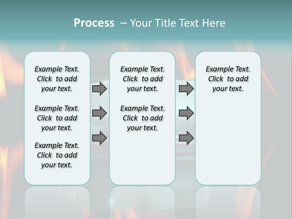 Burn Cold Flame PowerPoint Template