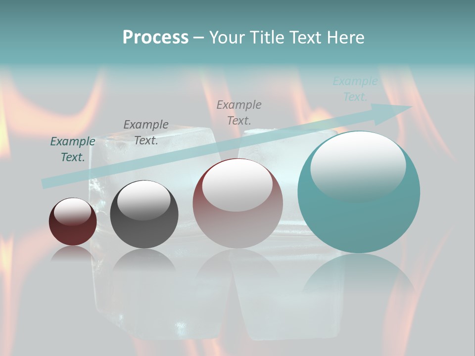 Burn Cold Flame PowerPoint Template