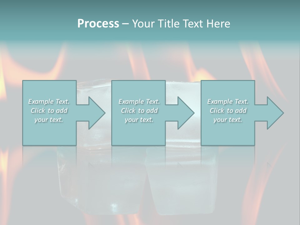 Burn Cold Flame PowerPoint Template