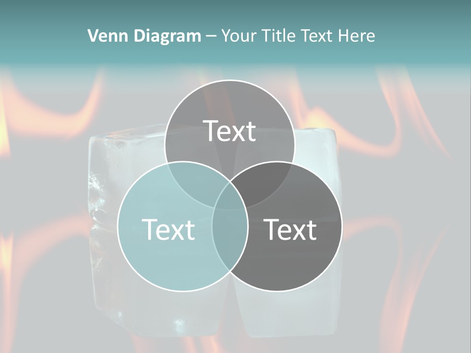 Burn Cold Flame PowerPoint Template