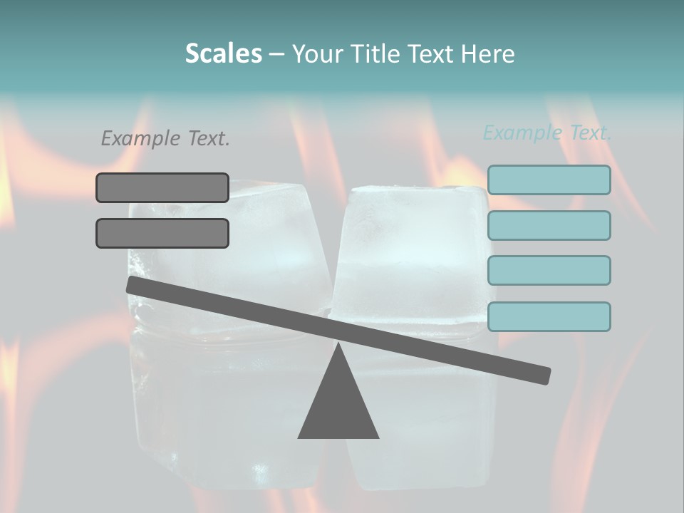 Burn Cold Flame PowerPoint Template