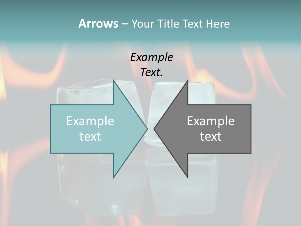 Burn Cold Flame PowerPoint Template