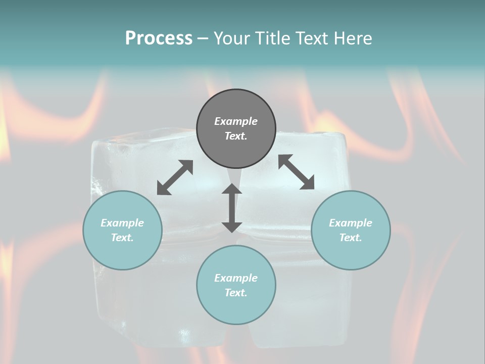 Burn Cold Flame PowerPoint Template