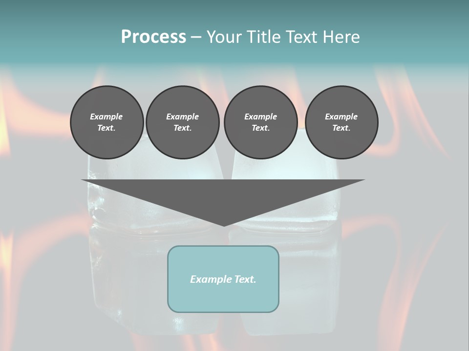 Burn Cold Flame PowerPoint Template