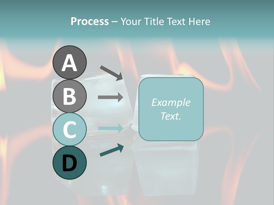 Burn Cold Flame PowerPoint Template
