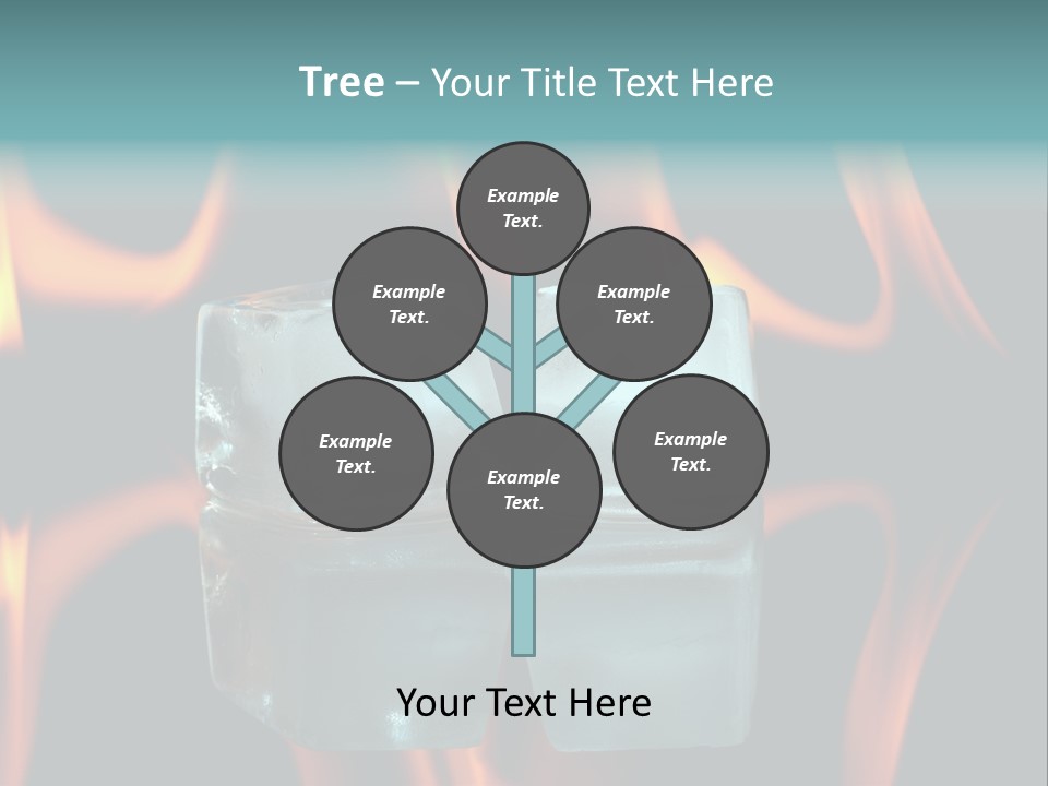 Burn Cold Flame PowerPoint Template