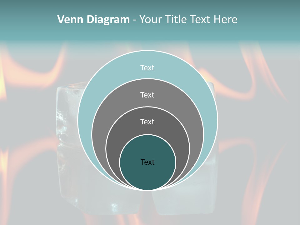Burn Cold Flame PowerPoint Template