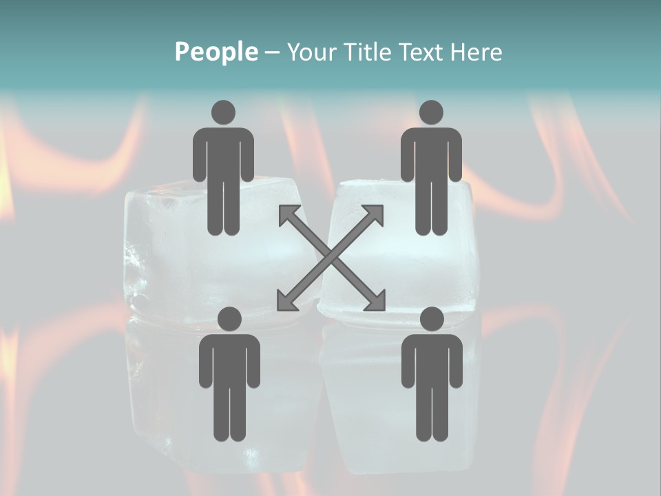 Burn Cold Flame PowerPoint Template