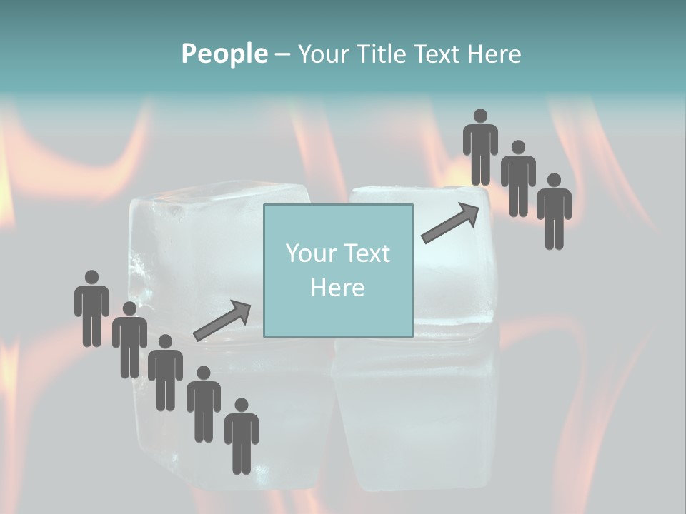 Burn Cold Flame PowerPoint Template