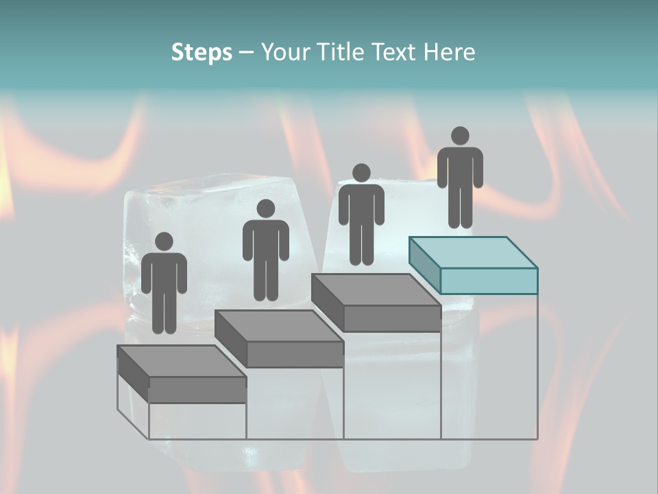 Burn Cold Flame PowerPoint Template