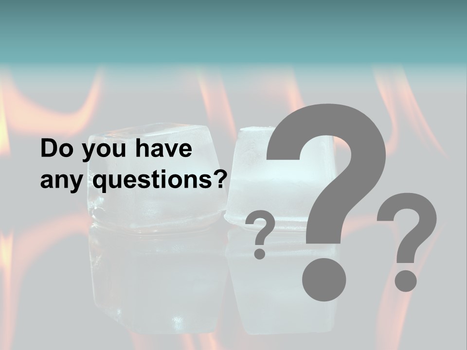 Burn Cold Flame PowerPoint Template